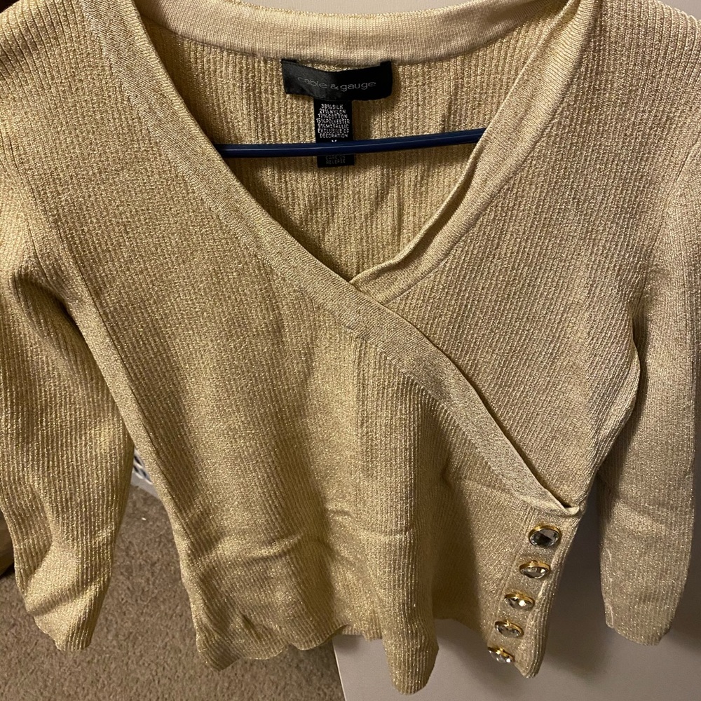 Cable and gauge sweater3 for $15
